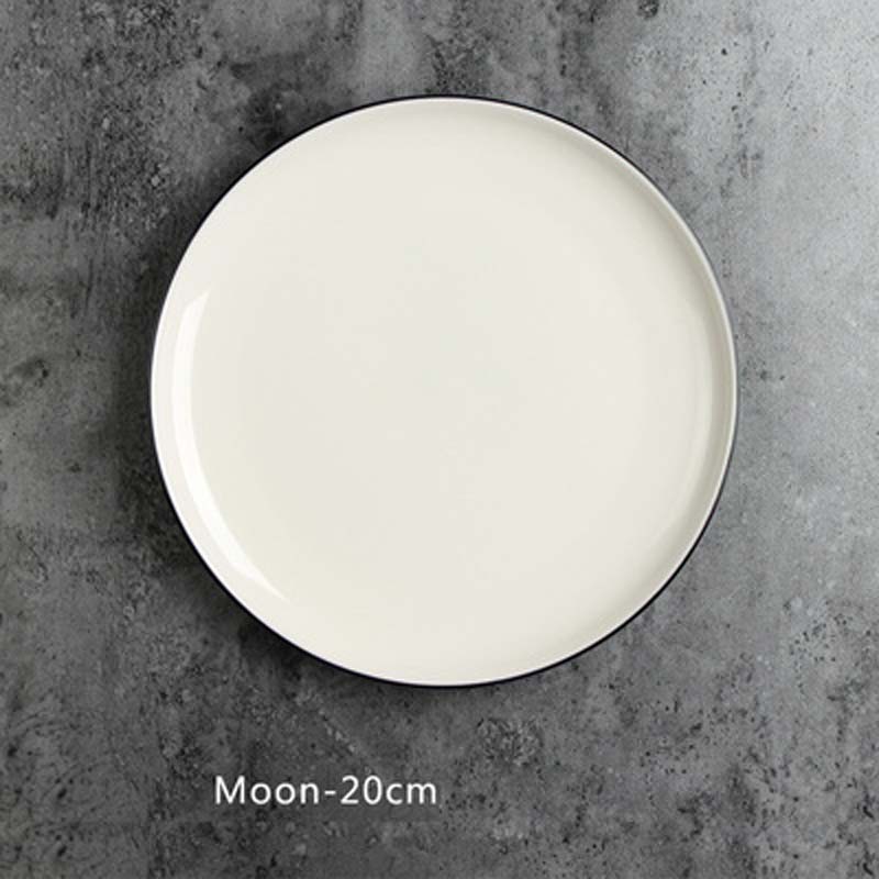 Nordic setting plate tableware Western plate simple straw hat plate pasta plate Western-style dessert plate personality: i