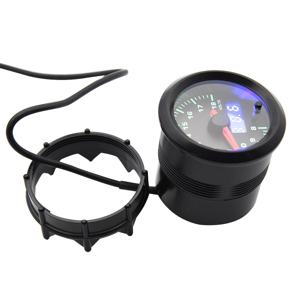 52Mm Digitale Pointer 7 Kleur Led Volt Meter 8-18V Voltmeter Voltage Gauge 2 "Volt Led verlichting Backlight Voltage Gauge Voor Auto