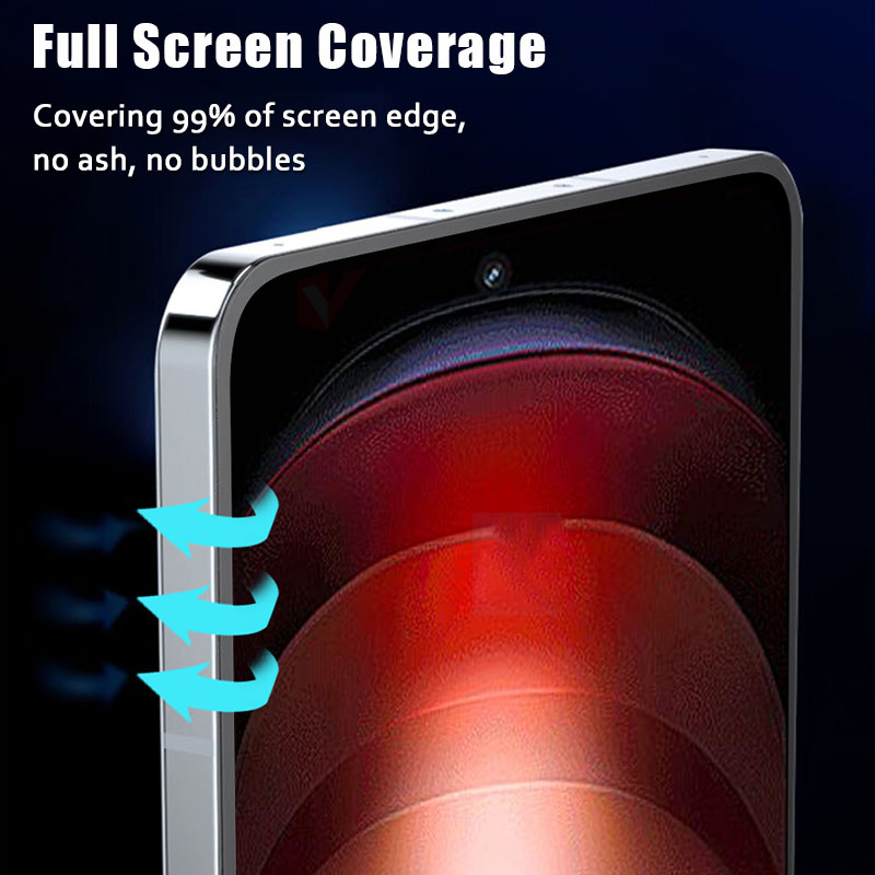2pcs One-click Installation Full Cover Tempered Glass For VIVO iQOO 13 12 11s Z9 Turbo Plus Z9X Z8X Z7X Z6X Z5X Screen Protector