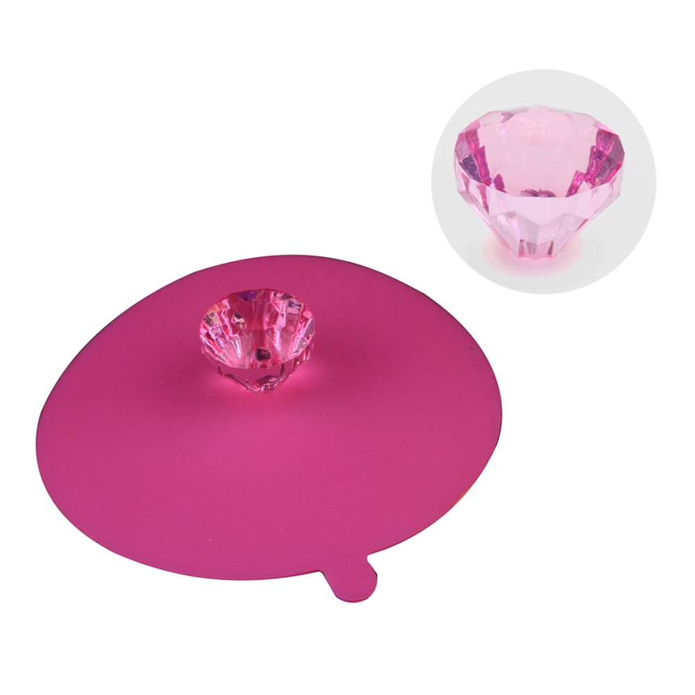 Reusable Silicone Coffee Mug Cup Cover Heat-resistant Water Lid Dust Prevention Seal Leak Proof Glass Cup Lid Cover Kitchen Tool: RE