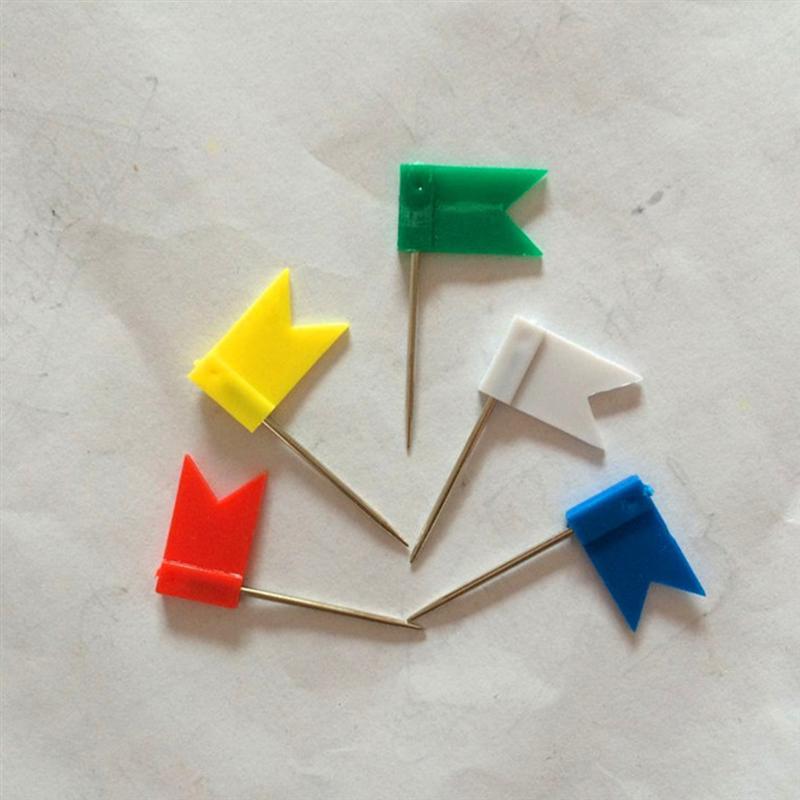 Chinchetas de chinchetas de 5 colores para el colegio, hogar, oficina, suministros de encuadernación, chinchetas creativas, Pin de dibujo, 100 Uds.