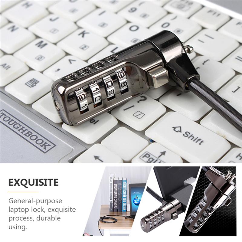 1pc Laptop Security Cable Lock Portable Laptop Lock Computer Lock