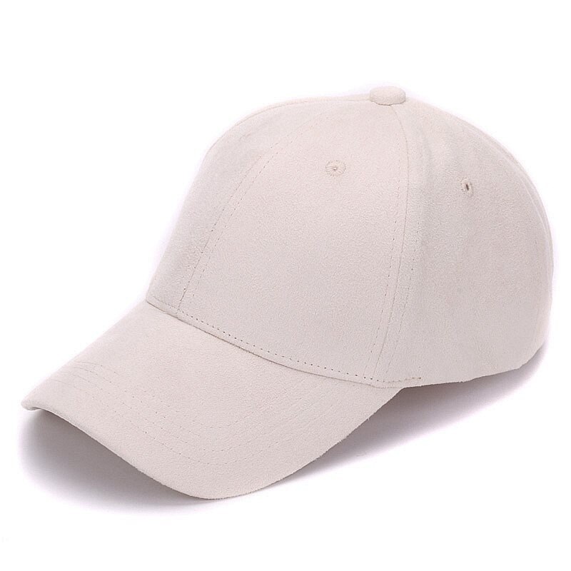 Suede baseball caps outdoor blank sport cap and hat for men and women: Khaki