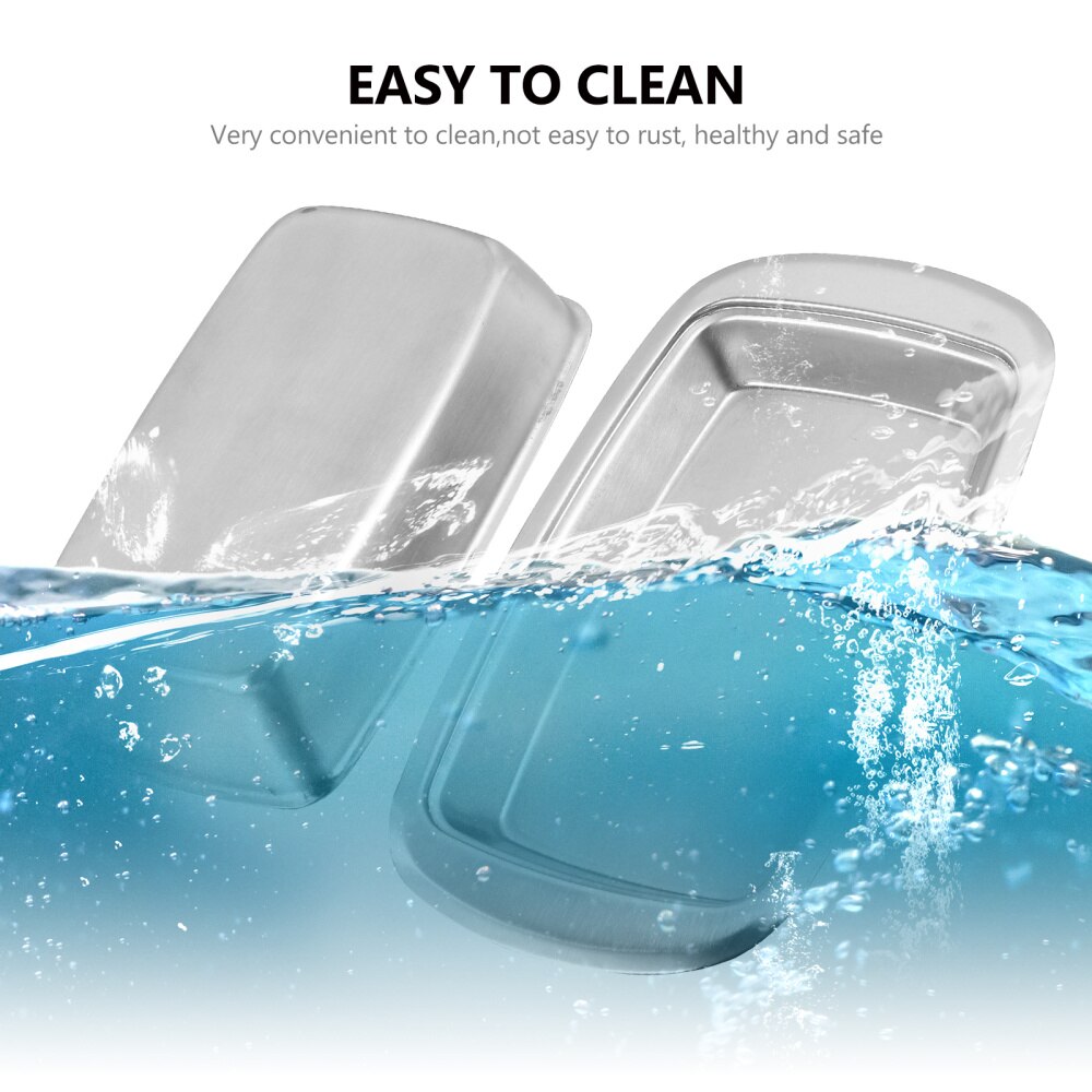 1 Pc Food Tray Insulation Plate Stainless Steel Butter Box for Home