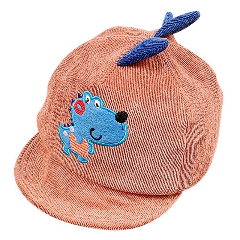 Handsome Toddler Kids Baby Girl Boy Cartoon Embroidery Pattern Visor Baseball Cap Casual Hat Hvlv