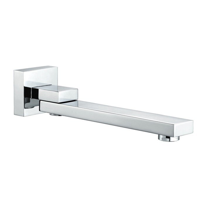 wall mounted faucet spout Square and Round brass chrome or black or brushed gold or gray spout shower faucet accessories SP090