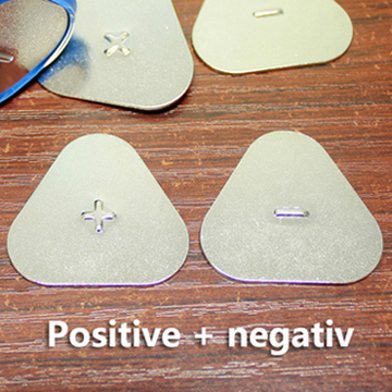 50pcs/lot Battery accessories 18650 lithium battery 3p cap stainless steel battery cap positive and negative: Orange