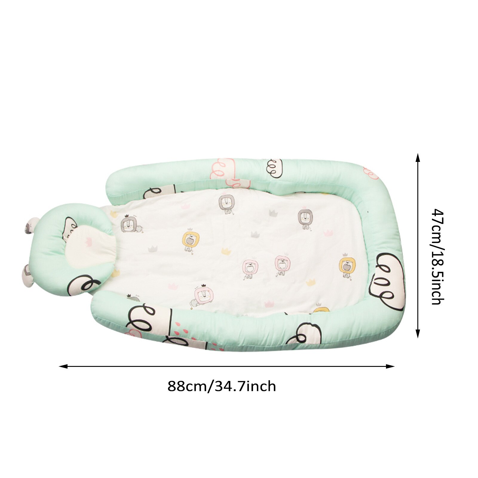 Faltbare Baby Schlafnest Mit 15° Neigung - Anti-Spuck & Atmungsaktiv | Für Neugeborene