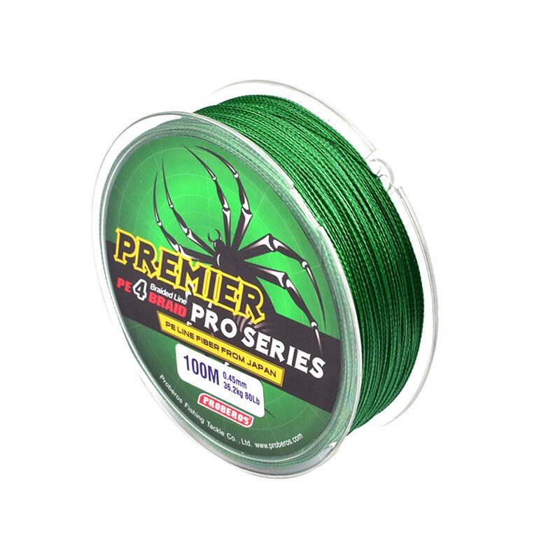 100M Fishing PE Line Red/Green/Grey/Yellow/Blue braided fishing line available 8LB-100LB PE Line Fishing Tools: G / 3.0