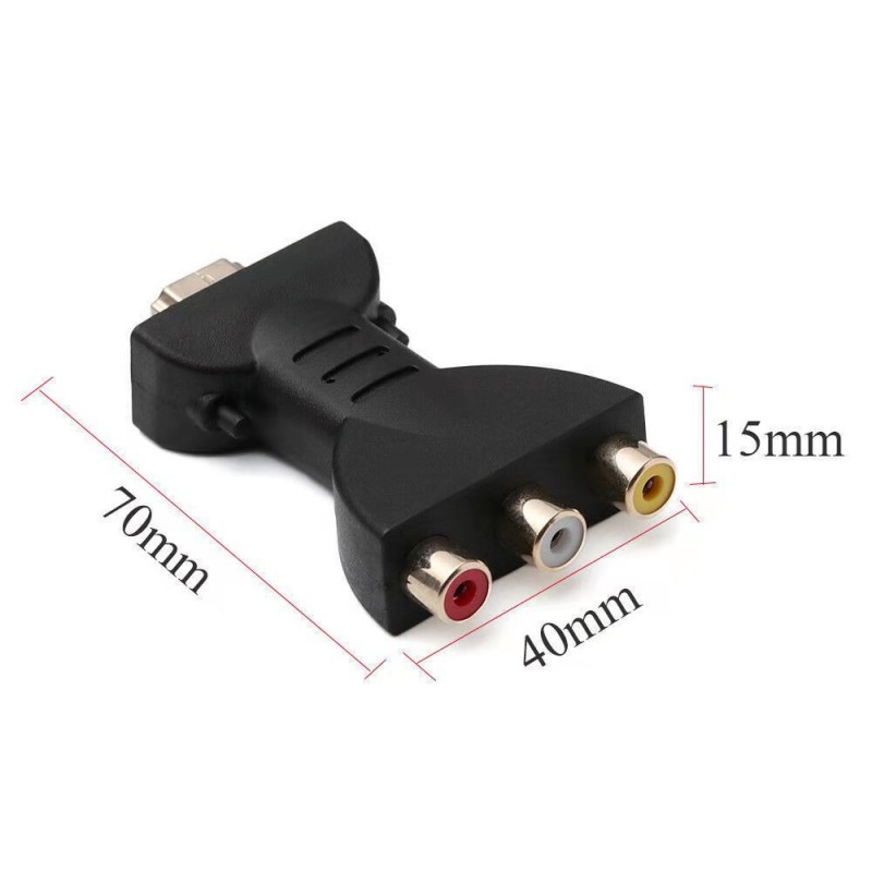 Adaptateur Composite HD 1080P RCA AV vers HDMI, convertisseur AV2HDMI, câble Audio-vidéo HDMI vers AV avec câble USB pour boîtier TV HD