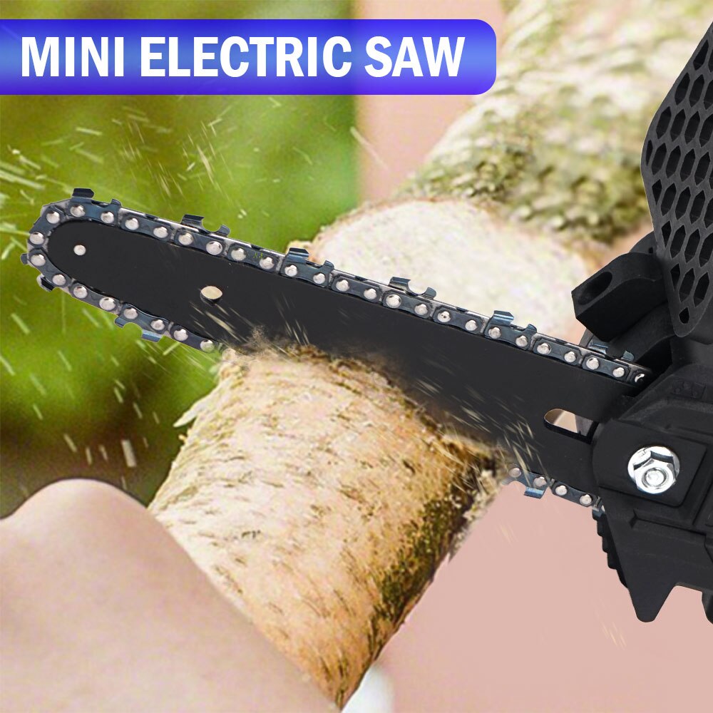 1200W 6 Inch Elektrische Zagen 1000W 4 Inch Elektrische Kettingzagen Verwijderbare Snoeizaag Voor Boom/Tuin/hout Trimmen Voeg 1 Meer Ketting