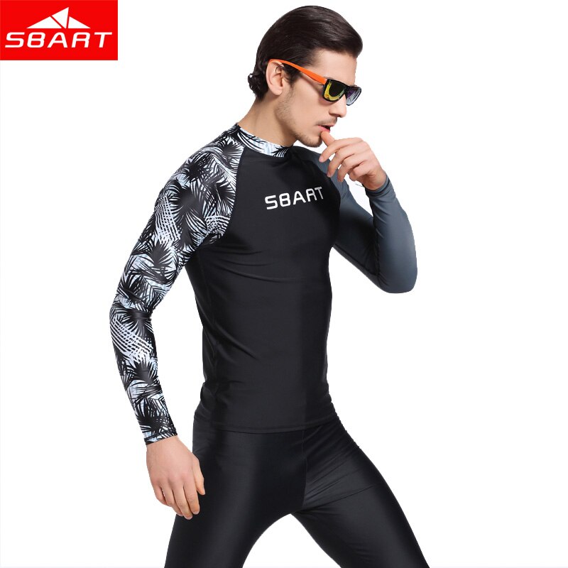 SBART Männer Lycra Schnorcheln Neoprenanzüge Hemd Langarm UV Schutz Schwimmen Surfen Tauchen Schnorcheln Neoprenanzüge Hemd Plus 3XL