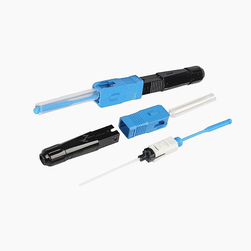 50Pcs/Lot SC/APC SC/UPC Connector Optical Fiber Fusion FTTH Fast Aadaptor,SC APC UPC SOC Fast Connector Splice on Connector: SC UPC