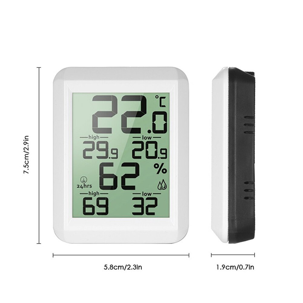 Wireless LCD Display Humidity Meter Digital Indoor Hygrometer Home Multifunction Thermometer Temperature Monitor Office Desktop