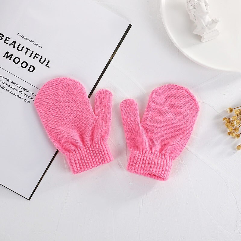 6 paia per set 1-4 anni i bambini mantengono caldi guanti per bambini guanti lavorati a maglia