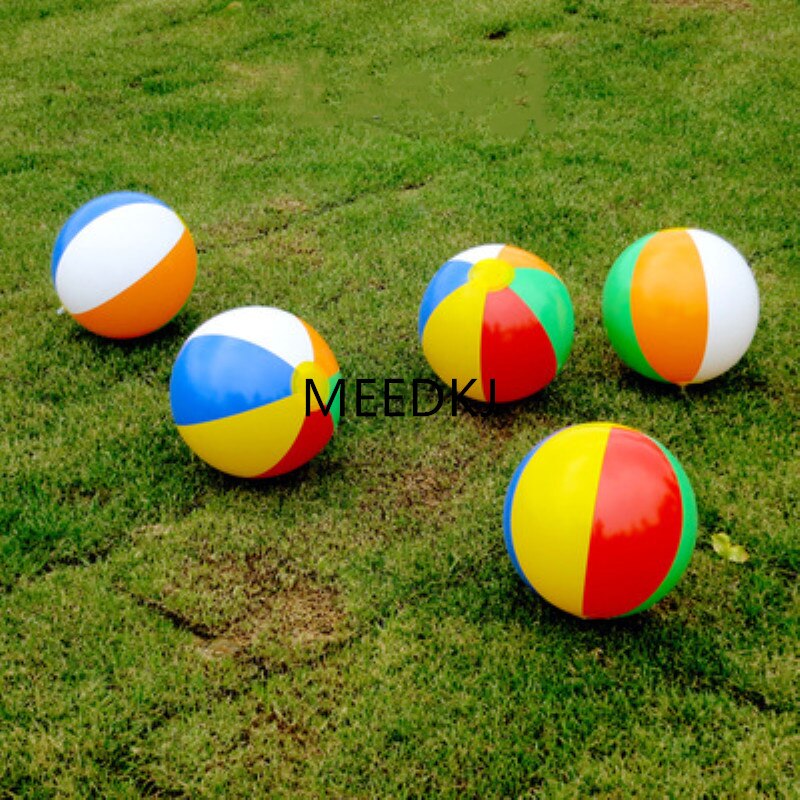 Farge oppblåsbar 25 cm barns vannball svømmebasseng fest vannspill ballong strandsportsball morsomme leker for barn