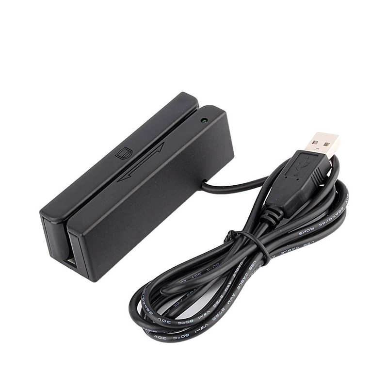 MSR90 USB Magnetic Strip Card Reader 3 Tracks Mini Mag Hi-Co Swiper Level Measuring Instruments
