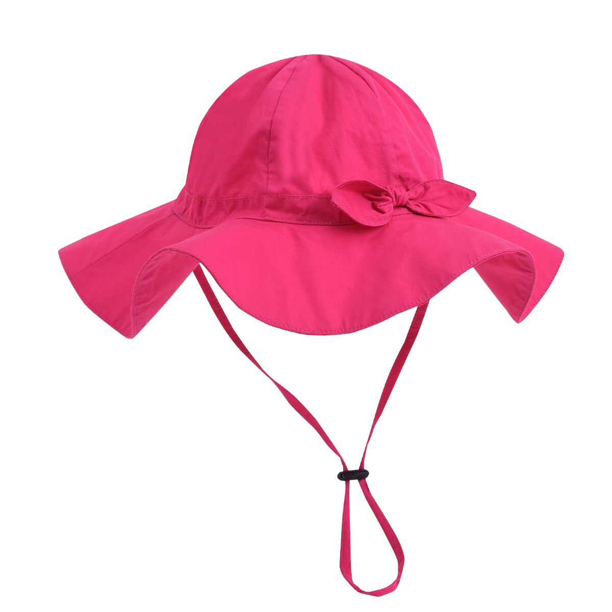 Chapeau de plage à large bord pour bébé, casquette seau ajustable en coton pour enfants, casquette d'été pour la plage