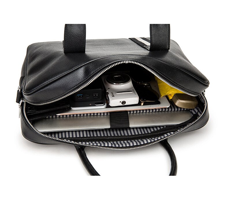 Aktetas voor heren, pu leren handtas, schoudertas, computertas, messenger bags, horizontaal, grote capaciteit, werklaptop, zakelijk
