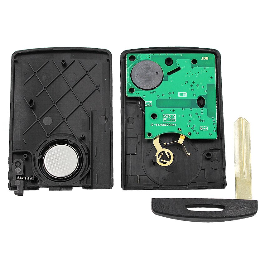 Smart Remote Key FOB 4 Buttons 433mhz With PKE PCF7952 Chip For Koleos CLIO 4 with emergency key NSN14 key blade