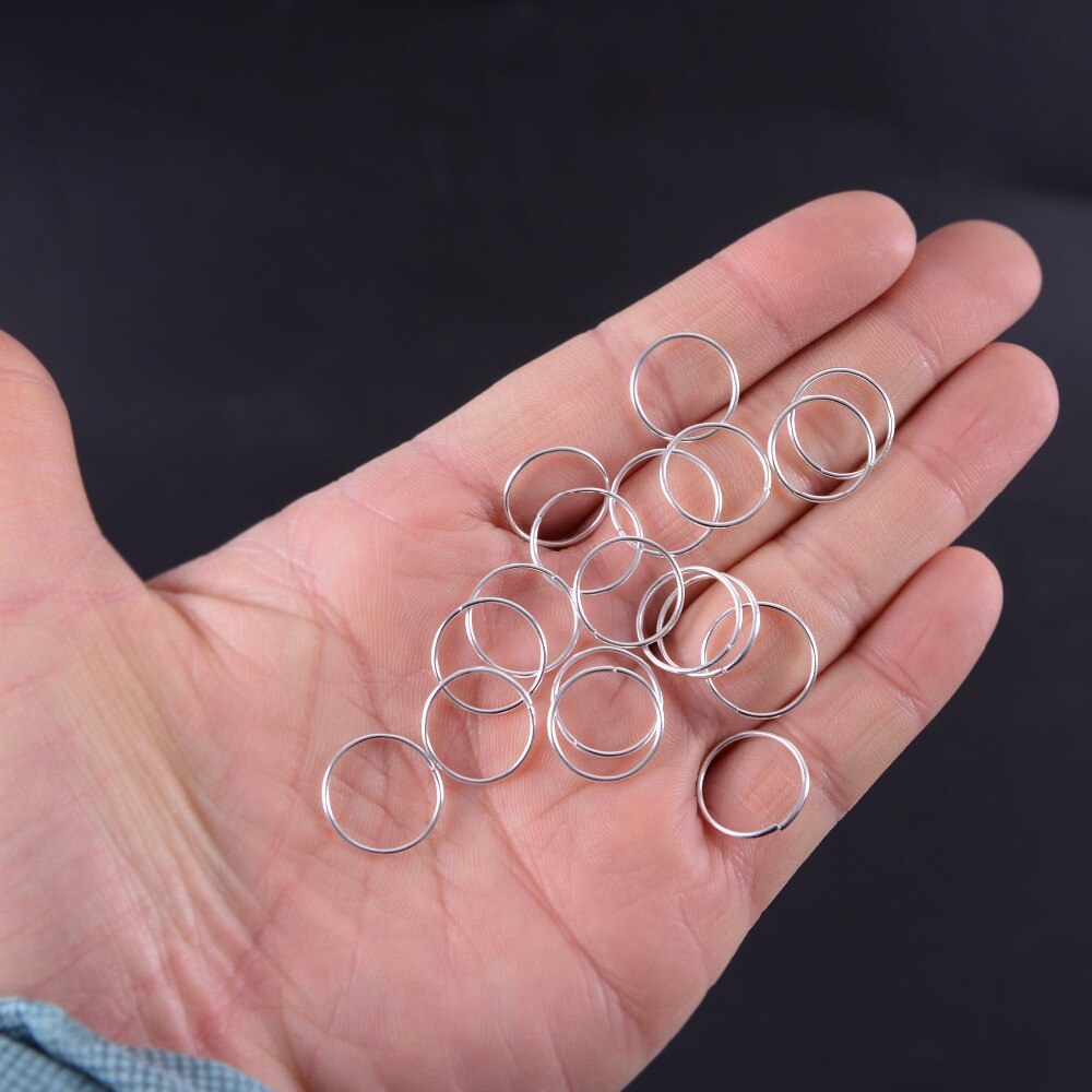 100Pcs/Lot Golden/ Silver Hair Braid Dreadlock Bead Cuff Clip Braid Hoop Circle Approx 10mm Inner Hole