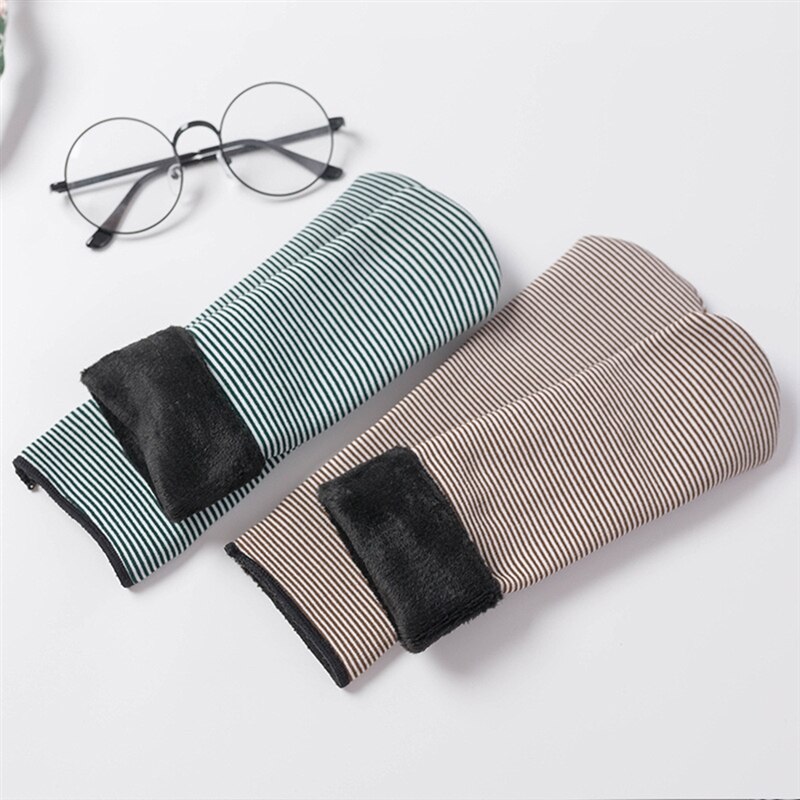 Herfst comfortabele kindersokken dikke gestreepte warme sneeuwsokken kinder krijtstreep plus fluwelen sokken