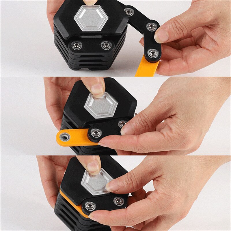 Fietsslot Met 3 Toetsen Opvouwbaar Hamburg-Lock Legering Anti-Diefstal Sterke Beveiliging Fiets Vouwen Lock Beugel fiets Kettingslot
