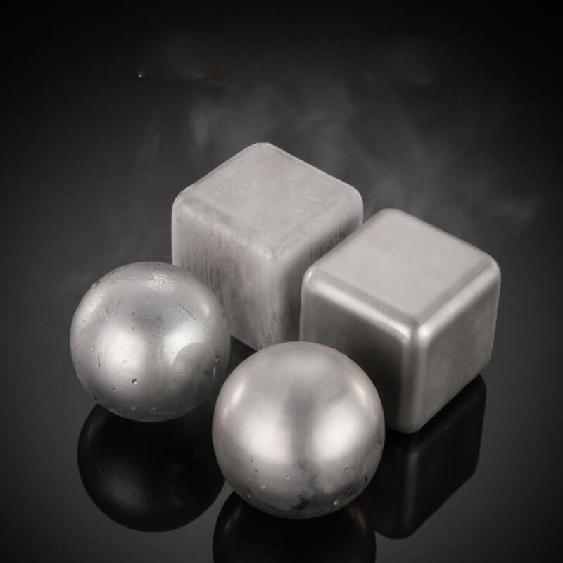304 Stainless Steel Ice Cubes Reusable Metal Chilling Stones With Whisky Keep Cold for Bar KTV