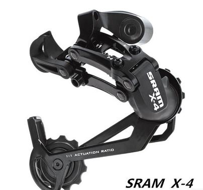 Desviador trasero SRAM X4 7S 8S 9S MTB, bicicleta de montaña, bicicleta de carretera, desviador medio largo