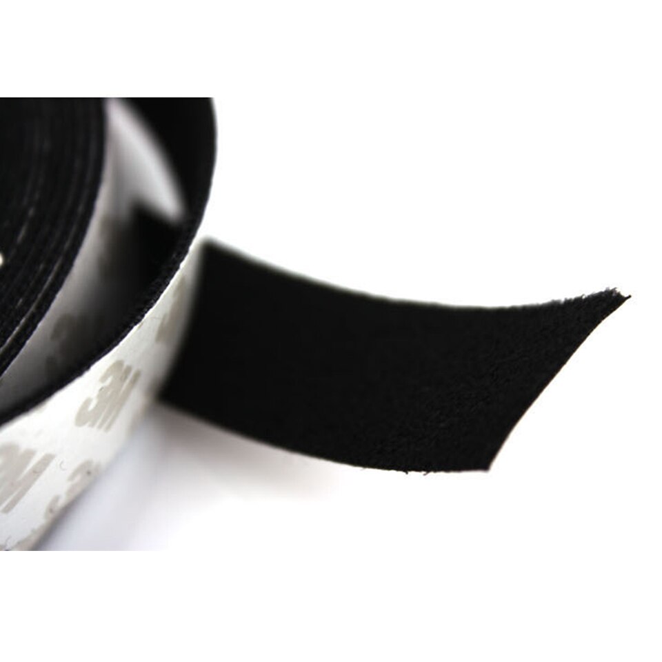 Sort selvklæbende vinduesguide tape hårdt kort gummiskraber filt tape til vinyl gummiskraber kant udskiftning 15 meter længde mo -20b