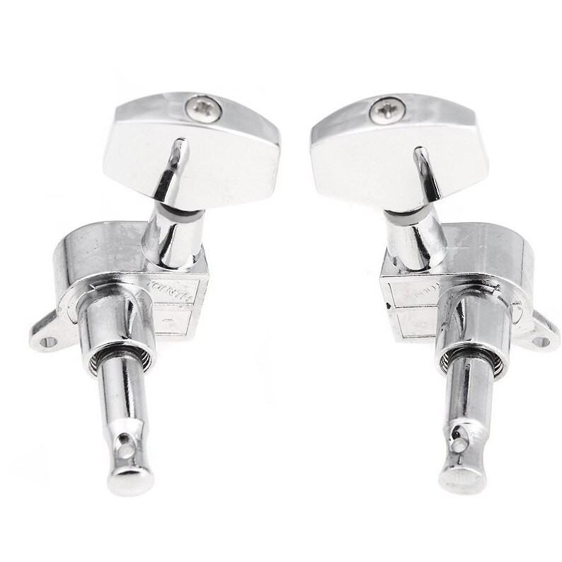 1 Set Cigar Box Guitar Parts: 4-String Chrome Hard-Tail Adjustable Bridge & 1 Set 3L 3R Chrome Electric Acoustic Strings Of Mech