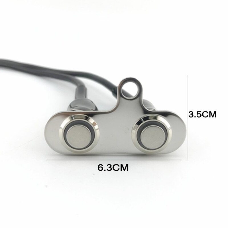 oben edelstahl Energie schalter Wasserdicht mit LED anzeige für Motorrad fahren/Stelle/Kopf/Nebel/ Schild licht lampe 12V