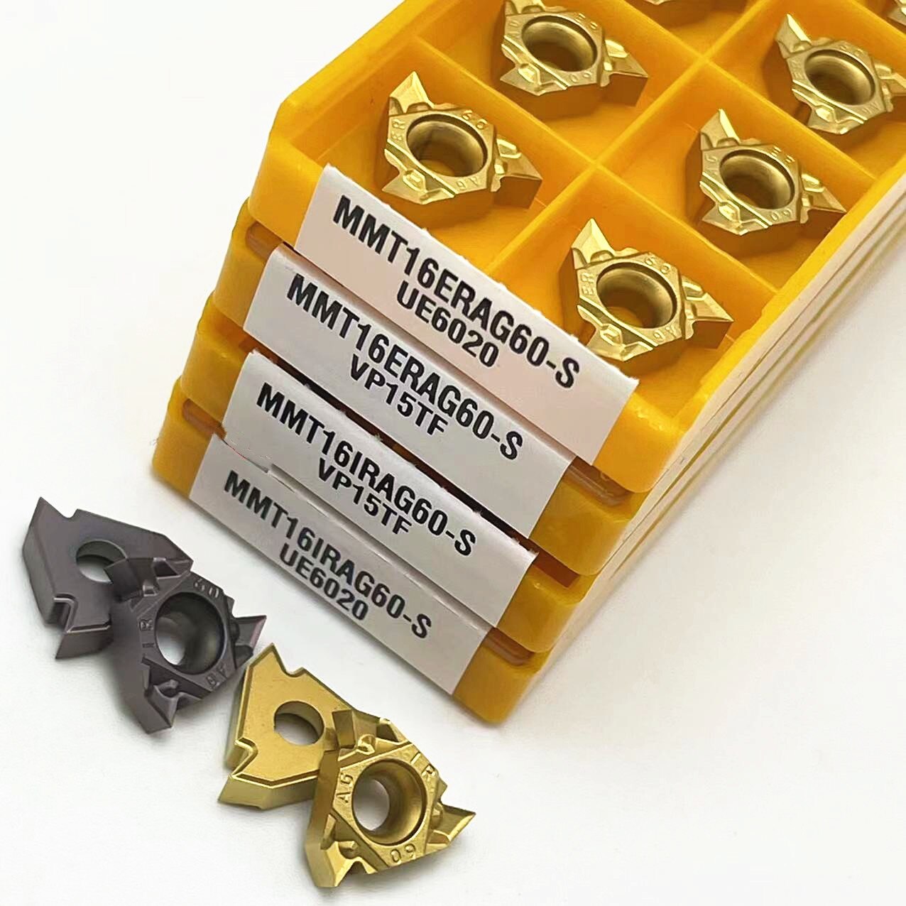 Outil de tournage à filetage pressé, machine-outil CNC, pièces de tournage, MMT 16IR 16ER AG60-S UE6020 VP15TF US735 MMT 16IR MMT 16ER AG60-S