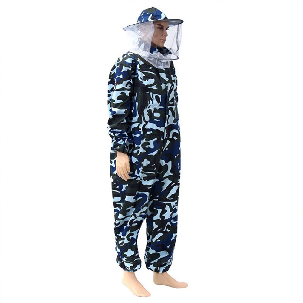 Outfit Schutz Kleidung Volle Körper Belüfteten Mit Schleier Haube Anti Biene Bienenzucht Anzug Imker Anfänger Berufs Reißverschluss