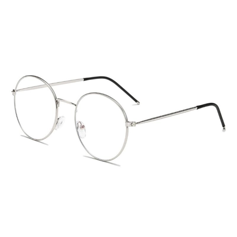 Computer Glasses Men Spectacle Frames Anti Blue Light Goggles Anti Glare Eyeglasses Frame Women Round Glasses: S