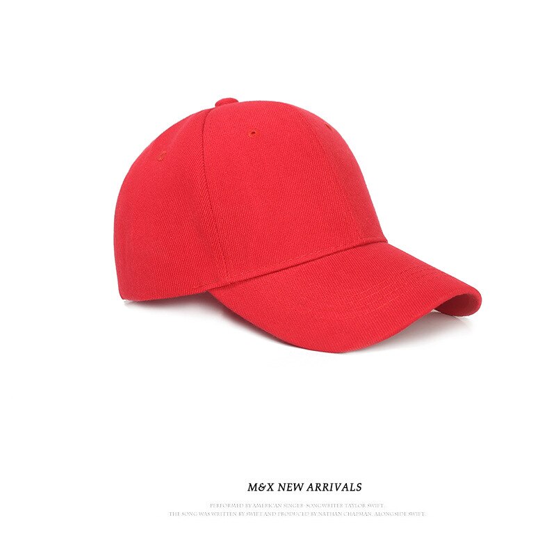 Women Men Hat Curved Sun Visor Light Board Solid Color Baseball Cap Men Cap Outdoor Sun Hat Adjustable Sports Caps in Summer: red