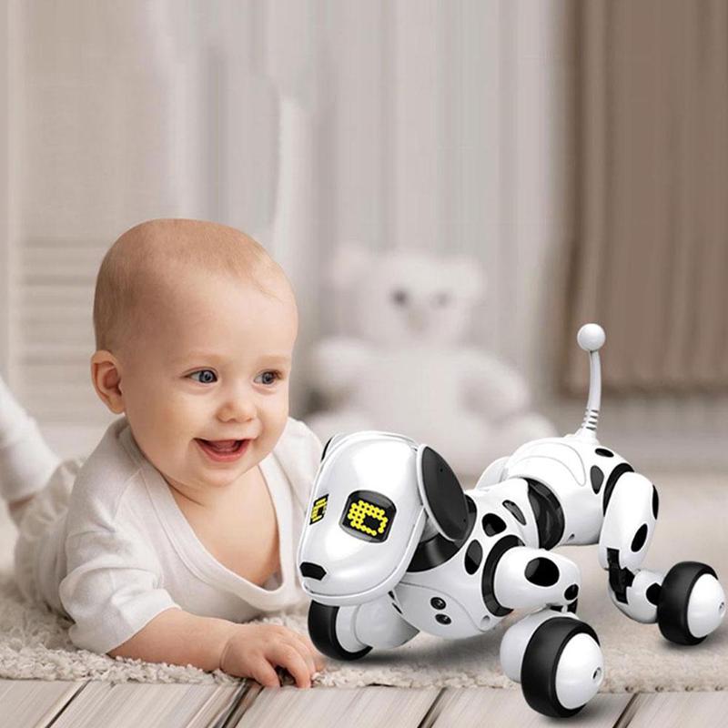 Perro Robot eléctrico inteligente para niños, juguete educativo para caminar, mascota de Control remoto