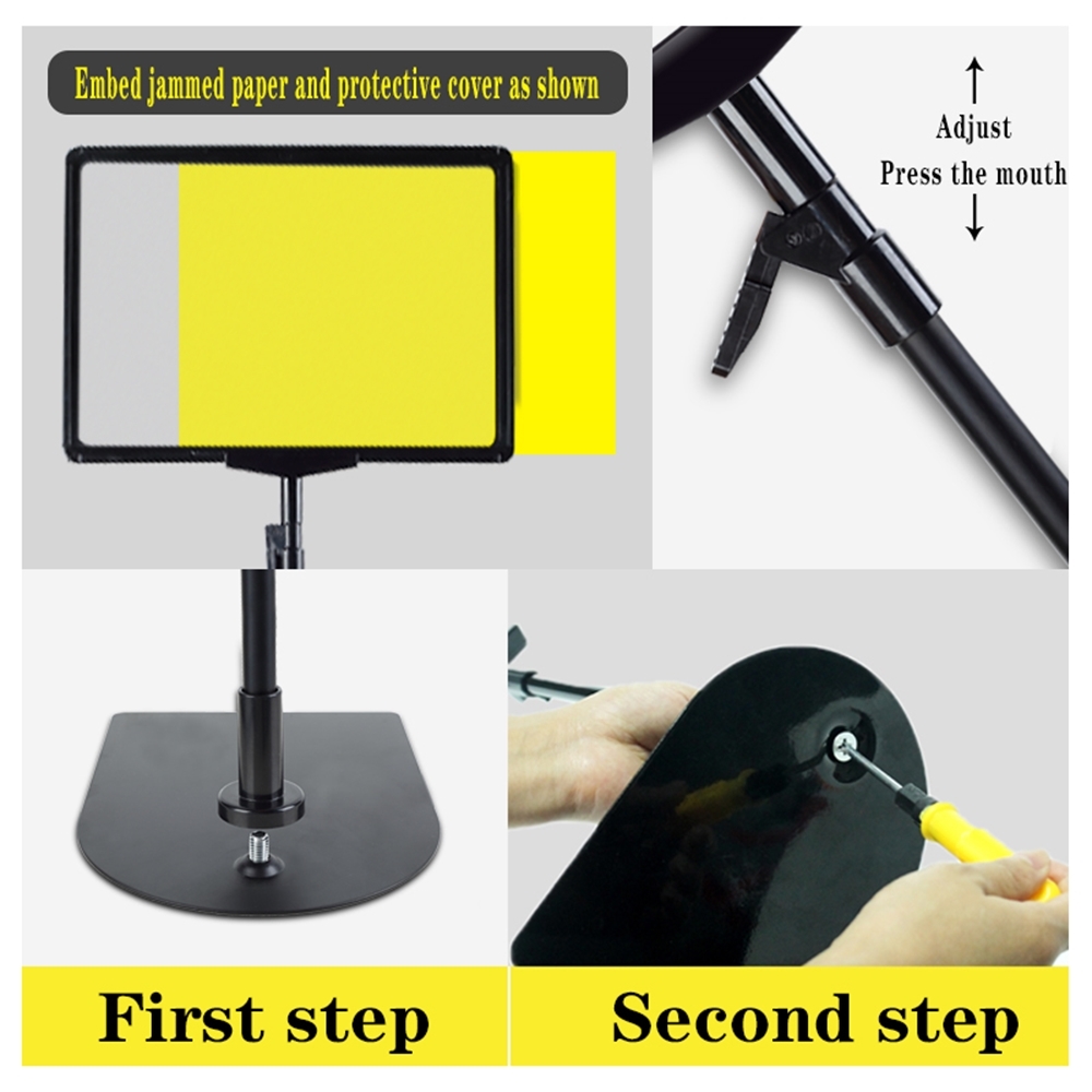 A5Vertical Bewegwijzering Fruit Winkel Display Magazijn Billboard Supermarkt Prijskaartje Plank Beugel Prijskaartje Display Stand