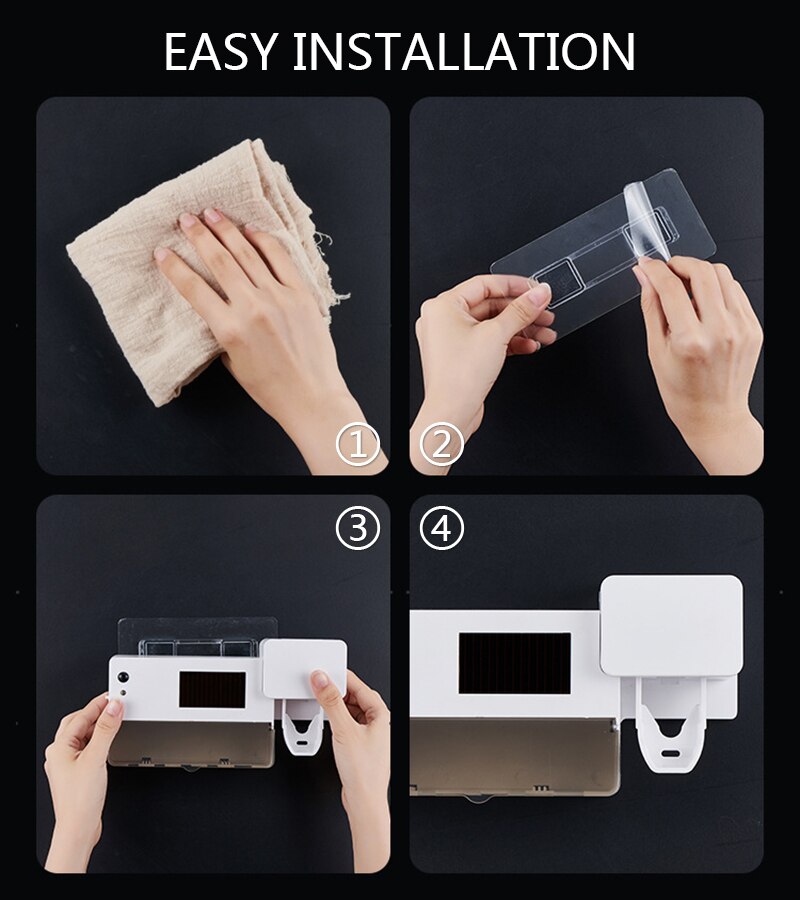 3 in 1 UV Light Ultraviolet Toothbrush Sterilizer Toothbrush Holder Automatic Toothpaste Squeezers Dispenser Home Bathroom Set