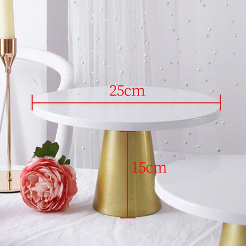 Cupcake Stand Metalen Dessert Tafel Hoge Cake Tray Kerst Bruiloft Verjaardag Party Macaron Doop Babyshower: L