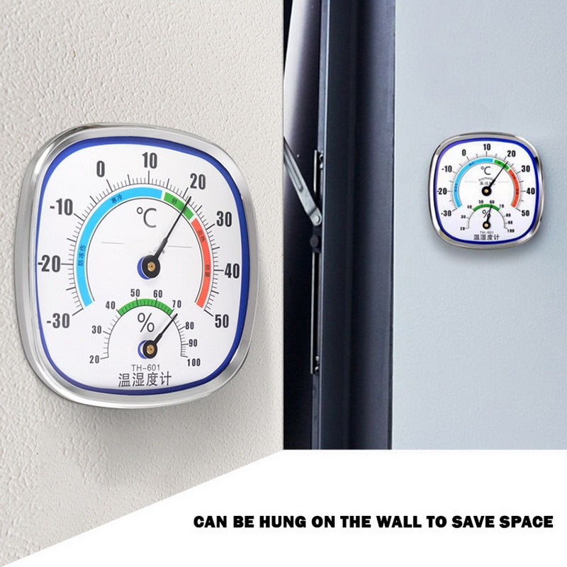 Thermometer and Hygrometer Analog Humidity Gauge Temperature Monitor for Home Office Hotel School
