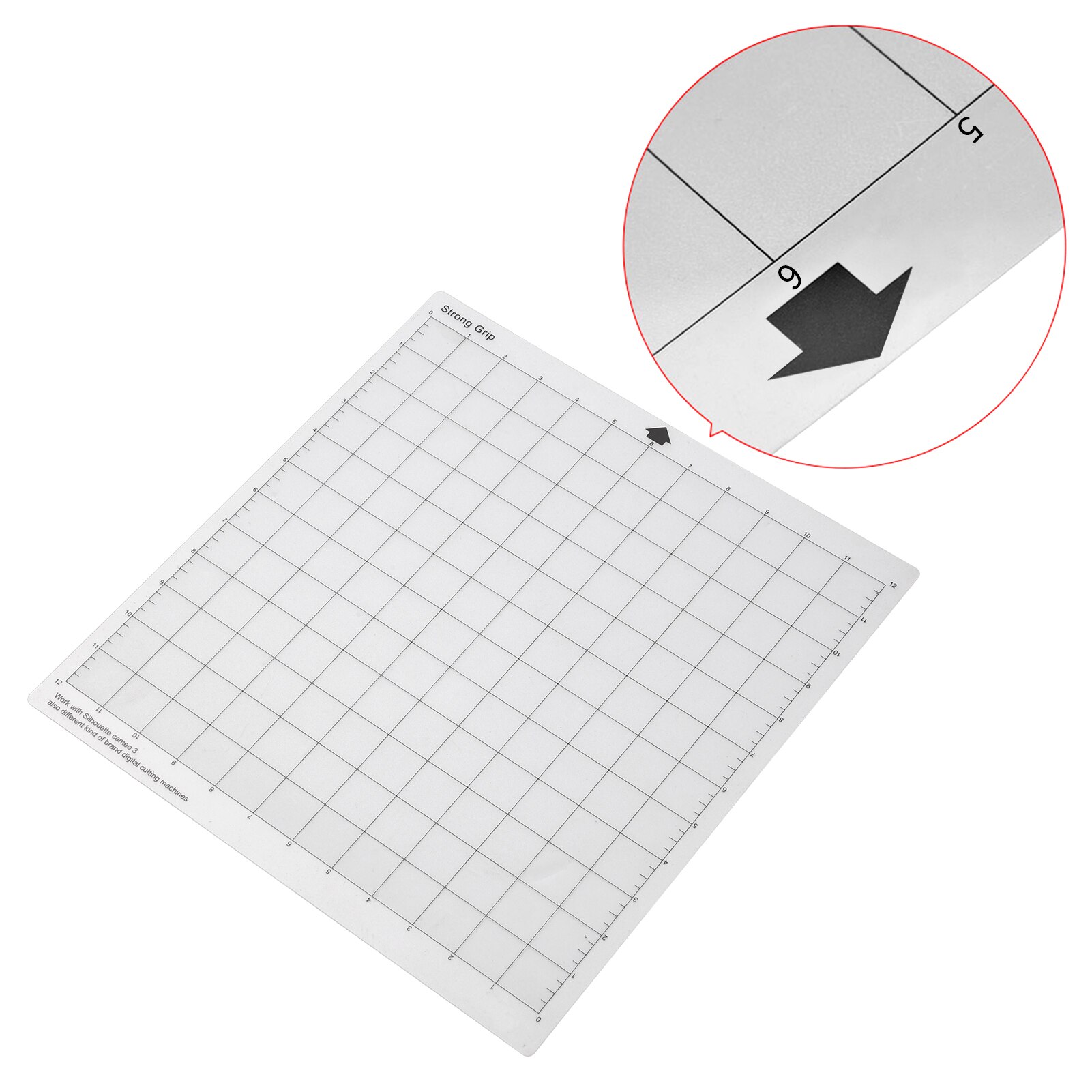 3/9/12pcs Replacement Cutting Mat Transparent Adhesive Mat with Measuring Grid for Silhouette Cameo Plotter Machine