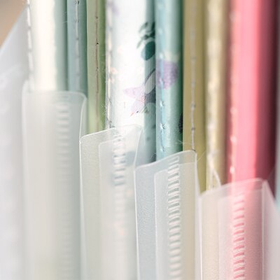 Desktop File Organizer Box Transparent PP Plastic File Holder Tray Desk Vertical Expanding File Folder