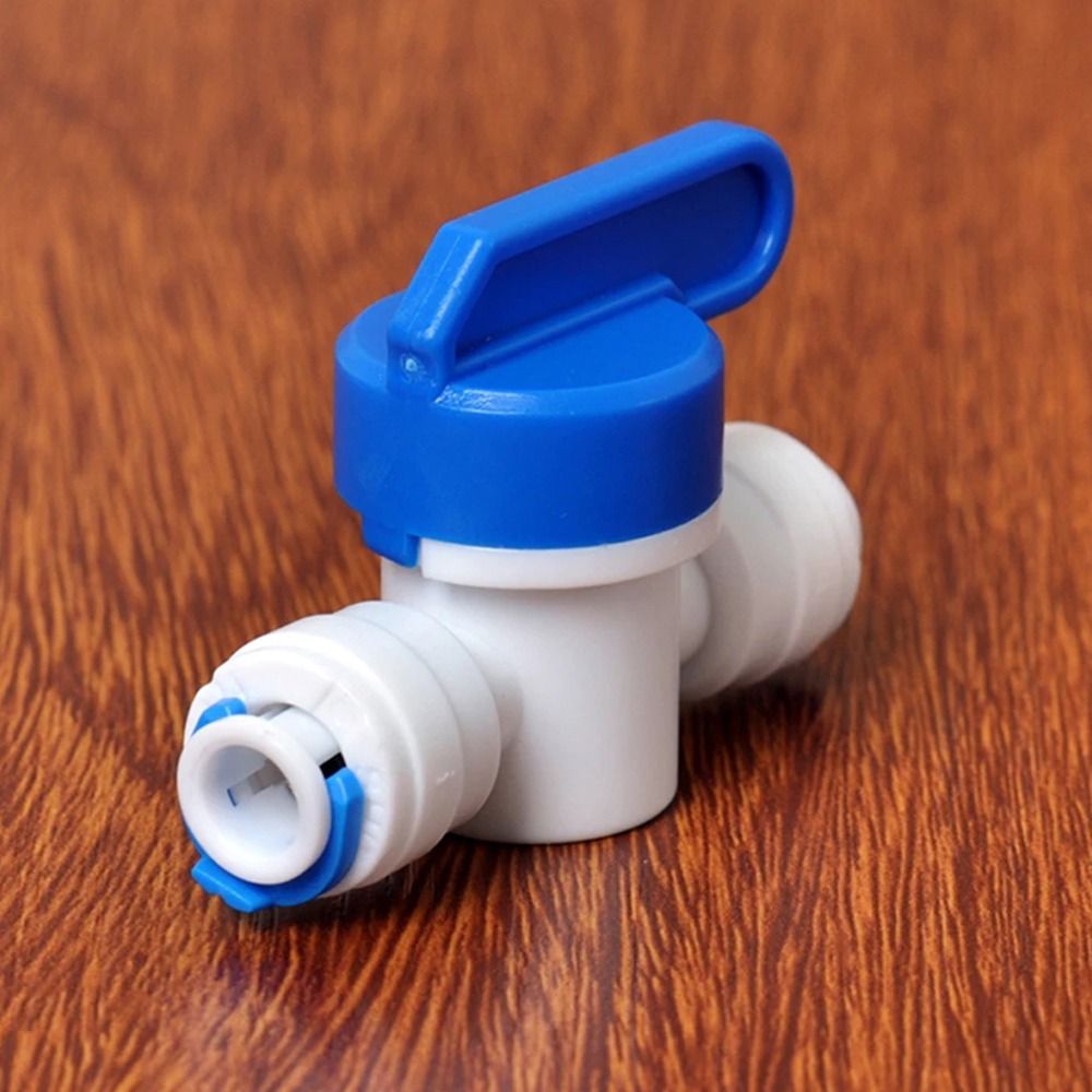 Plastic Kogelkraan 1/4 "3/8" Od Slang Snel Aansluiten Mannelijke Vrouwelijke Draad Mannelijke 1/2 "Vrouwelijke Reveser Osmose Aquarium Fitting