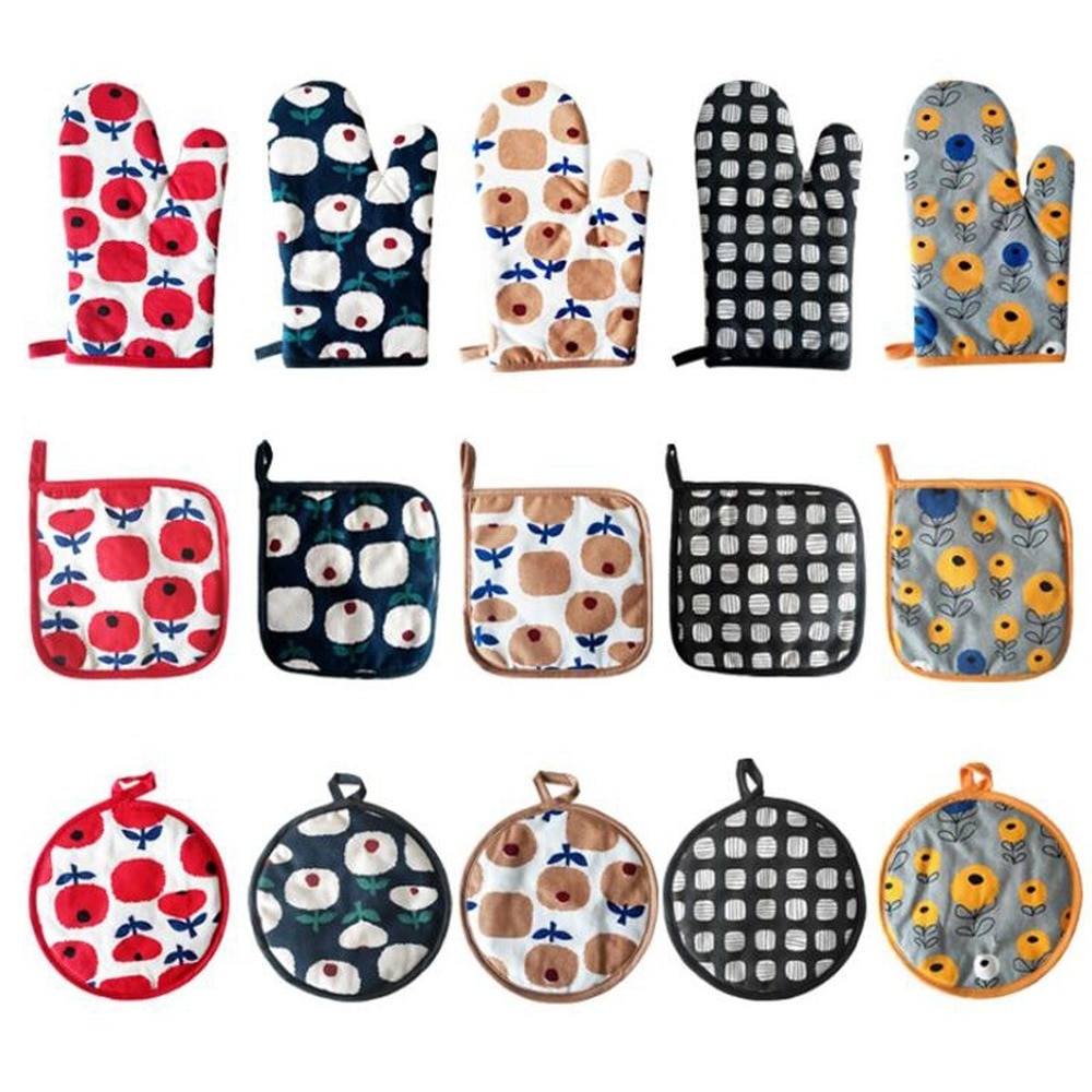 1Pcs Ovenwant Magnetron Koken Handschoenen Keuken Potholder Heet Oppervlak Handler Dikke Isolatie Oven Handschoenen