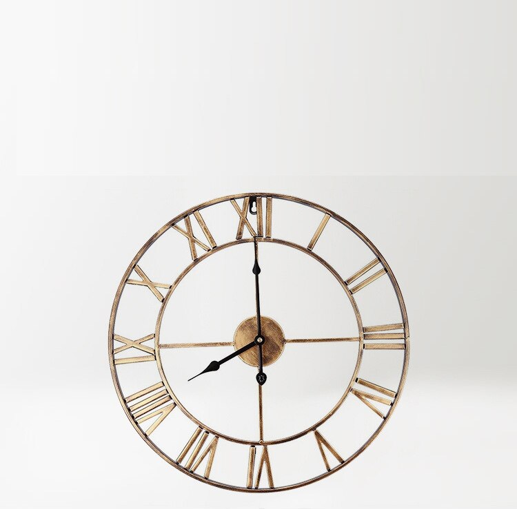 Wall Watch European Style Iron Clock Retro Clock Home Decoration Wall Clock European Retro Style Independent