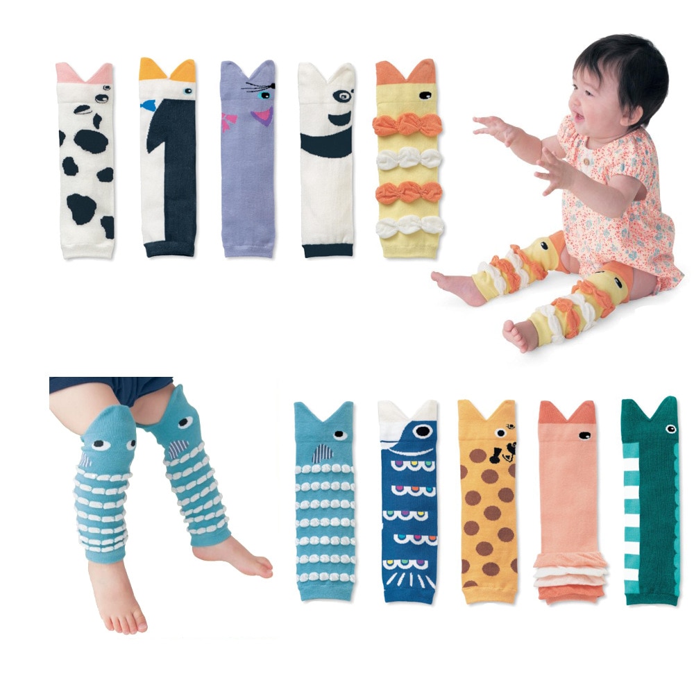 Version coréenne de la climatisation et de la fonction de chaleur bébé et enfant genouillères et requin bouche dessin animé bébé chaussettes