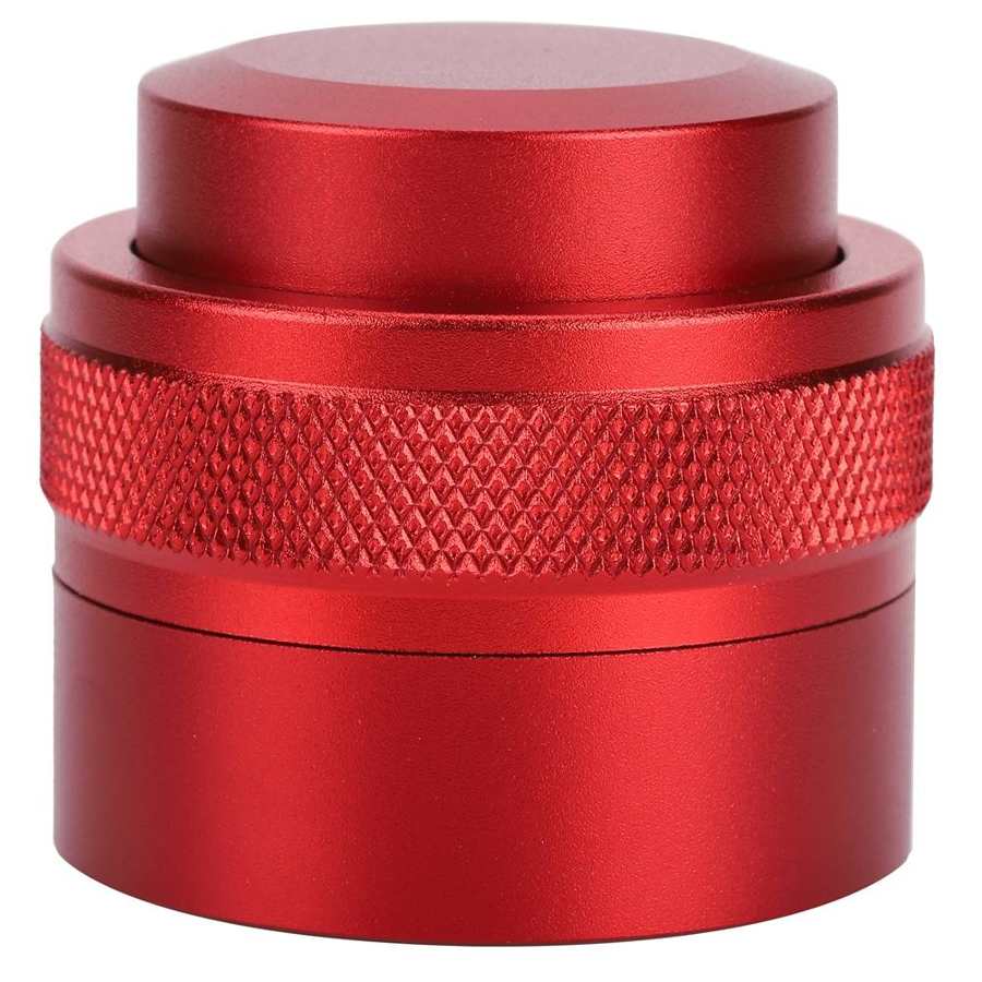 Stainless Steel Coffee Tamper 51mm Reusable Stainless Steel Coffee Distributor Tamping Tools Coffee Accessory: Red