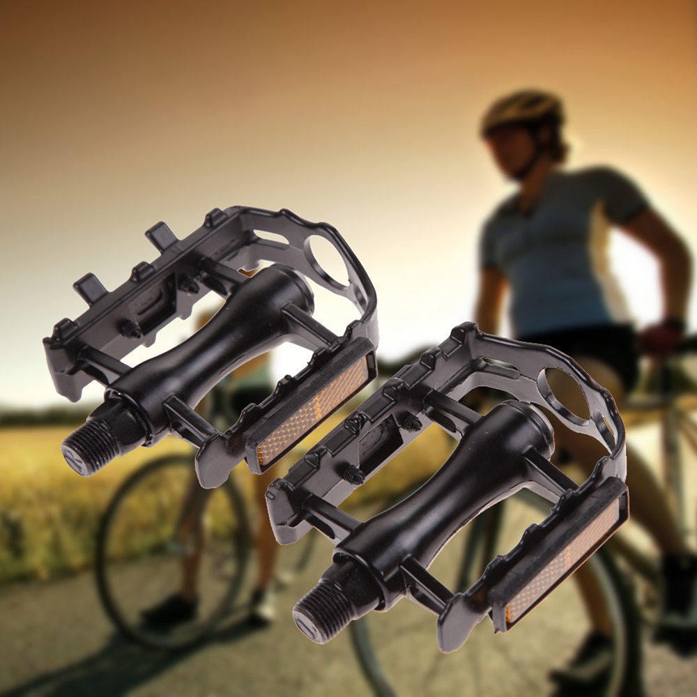 1Pair Ultralight Bike Bicycle Pedals Mountain Road Bike Part Pedal Cycling Aluminum Alloy Ultra-Light Hollow Flat CagePedals