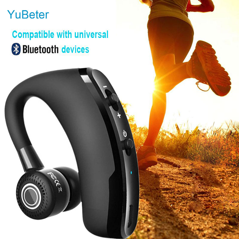 Yubeter Business Bluetooth Oortjes Sport Draadloze Koptelefoon Noise Cancelling Headsets Ingebouwde Microfoon Handsfree Oorhaak Oordopjes
